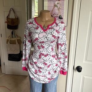 Sanrio hello kitty long sleeve sleepwear gown